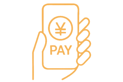 支払いは簡単＆安心のピクトグラム