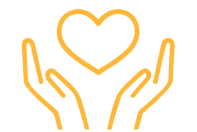 丁寧なサポートのピクトグラム