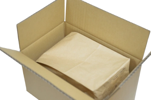 緩衝材で包まれた商品